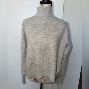 H&M light gray half turtle neck sweater size small like new